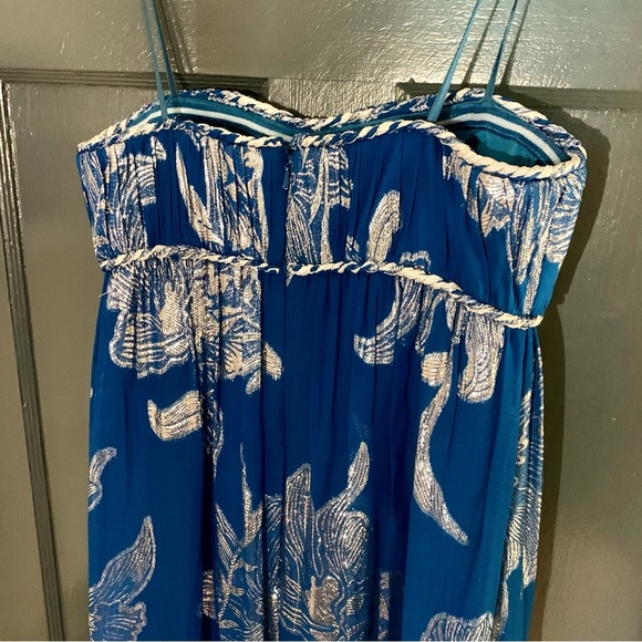 Aidan Mattox silk strapless maxi - Picture 4 of 6